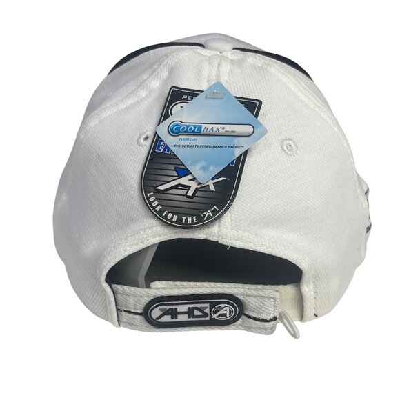 Mylan Classic Performance Golf Cap Hat White Adjustable Strap Back New - Picture 5 of 14